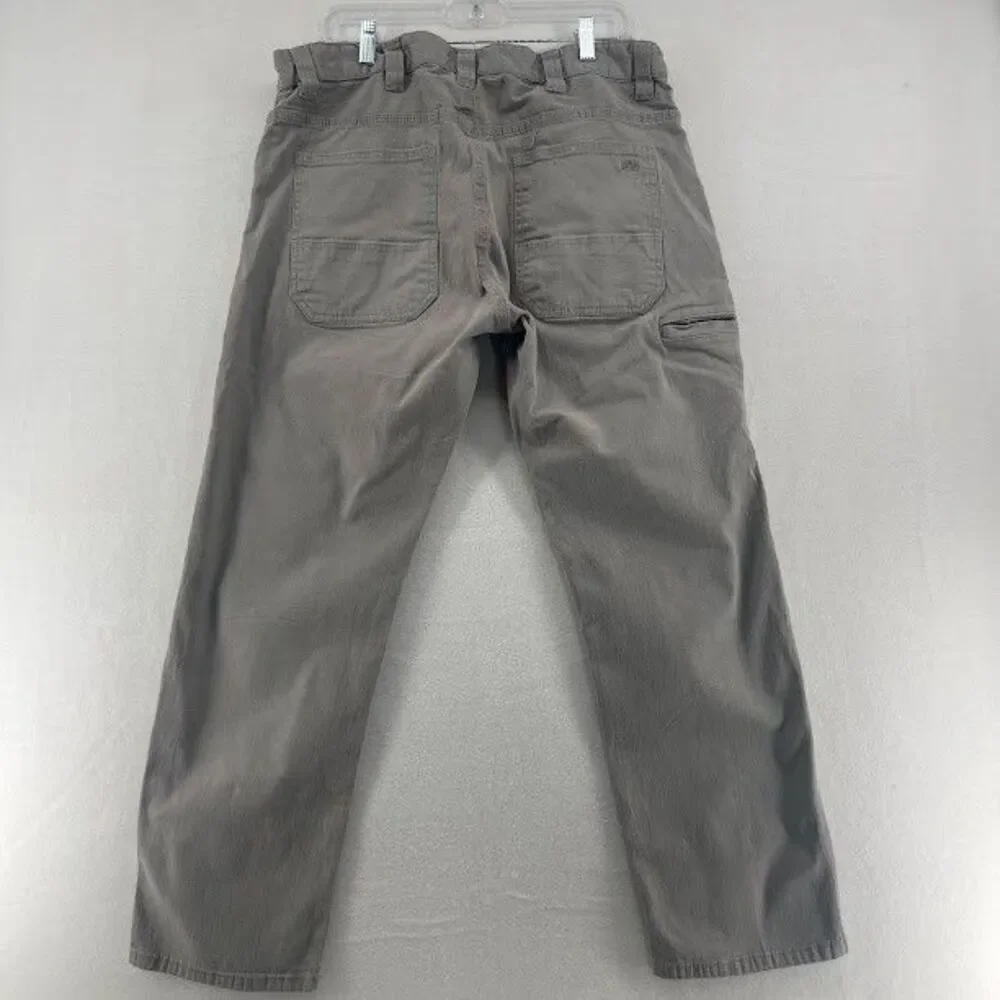 Men's Ridgecut Toughwear Gray‎ Canvas Workpants Pants Size 38 Inseam